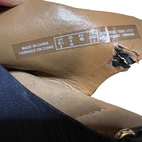 Clarks Collection Giselle Cove Wedge Sandals Womens 9 Blue Suede Slingback - Picture 8 of 9